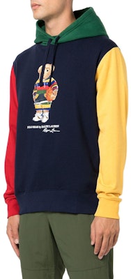 Polo Ralph Lauren FW22 Sudadera Azul Colorblock Oso Cartoon Ajuste Casual. 710853351-003 Shop Polo Ralph Lauren FW22 Sudadera Azul Colorblock Oso Cartoon Ajuste Casual. 710853351-003