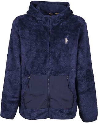 拉夫劳伦FW22拼色抓绒连帽夹克蓝色款 710880752-002 Order 拉夫劳伦FW22拼色抓绒连帽夹克蓝色款 710880752-002