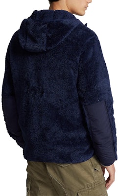 拉夫劳伦FW22拼色抓绒连帽夹克蓝色款 710880752-002 Details for 拉夫劳伦FW22拼色抓绒连帽夹克蓝色款 710880752-002