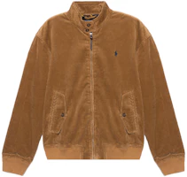 Polo Ralph Lauren FW22 Corduroy Jacket Light Brown with Logo Embroidery for Men 710879471-002 Polo Ralph Lauren FW22 Corduroy Jacket Light Brown with Logo Embroidery for Men 710879471-002