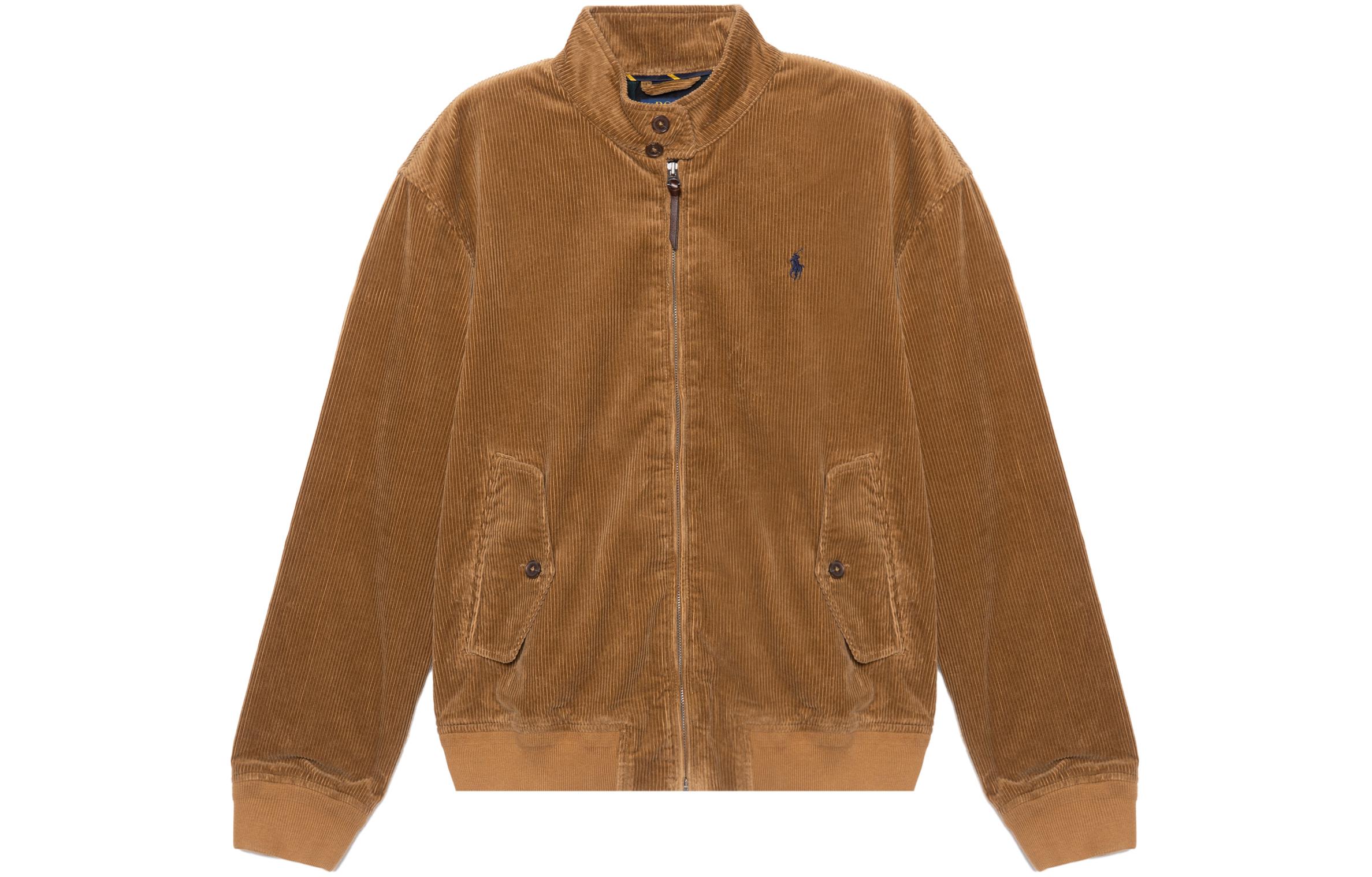 Polo Ralph Lauren FW22 Corduroy Jacket Light Brown with Logo Embroidery for Men 710879471-002 圖 2