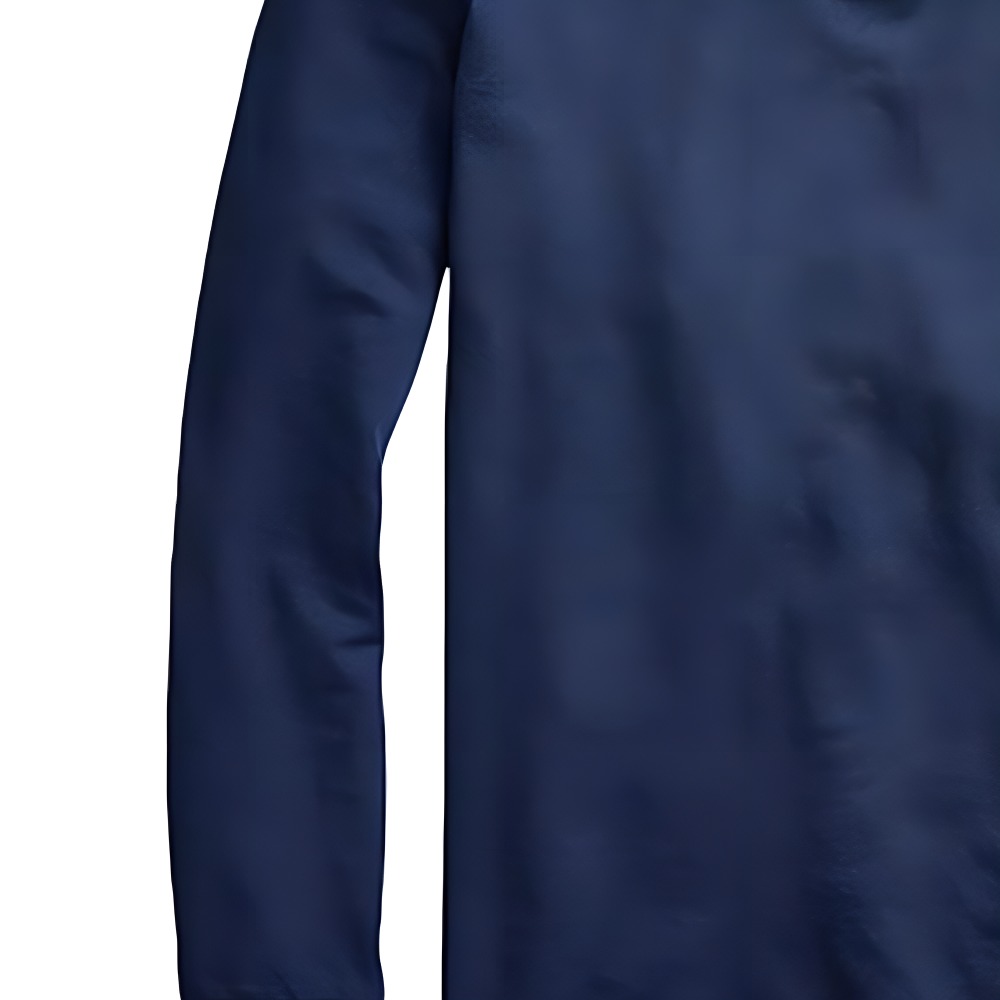 Sizing 폴로 랄프 로렌 FW22 커스텀 슬림 핏 로고 긴팔 폴로 셔츠 블루 남성. 710680792-031