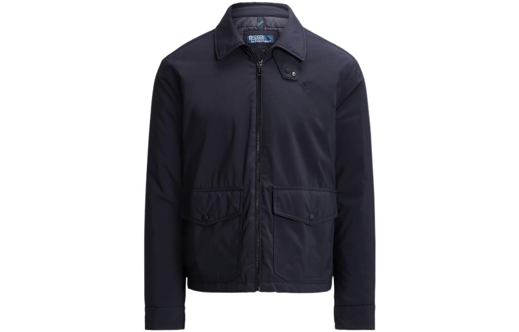 Polo Ralph Lauren FW22 Embroidered Casual Zip Jacket Deep Navy Blue MNPOOTW16020929-410