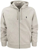 Polo Ralph Lauren FW22 Embroidered Logo Zip-Up Hoodie Grey - . 710888282-003 Polo Ralph Lauren FW22 Embroidered Logo Zip-Up Hoodie Grey - . 710888282-003