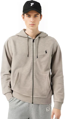 Polo Ralph Lauren FW22 Embroidered Logo Zip-Up Hoodie Grey - . 710888282-003 Sizing Polo Ralph Lauren FW22 Embroidered Logo Zip-Up Hoodie Grey - . 710888282-003