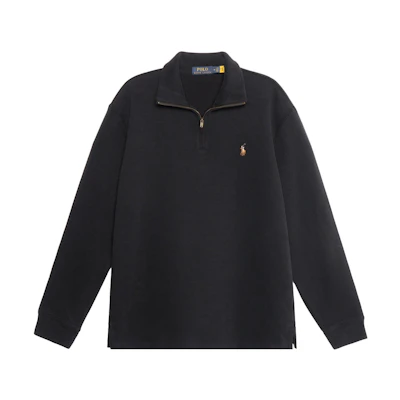 Polo Ralph Lauren FW22 Embroidered Patch Stand Collar Jacket Black Mens 710671929-001