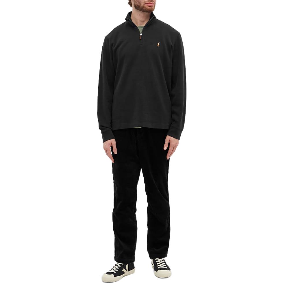 Shop Polo Ralph Lauren FW22 刺繡徽章立領夾克 黑色 男款 710671929-001