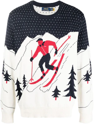 Polo Ralph Lauren FW22 Graphic Knit Pullover Sweater Ivory White 710881009-001 Order Polo Ralph Lauren FW22 Graphic Knit Pullover Sweater Ivory White 710881009-001