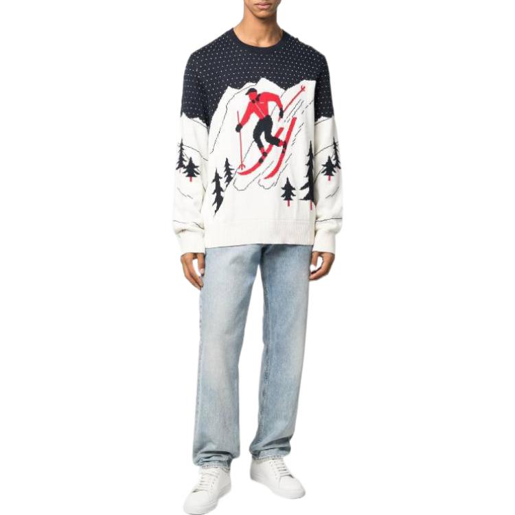 Polo Ralph Lauren FW22 Graphic Knit Pullover Sweater Ivory White 710881009-001 圖 3