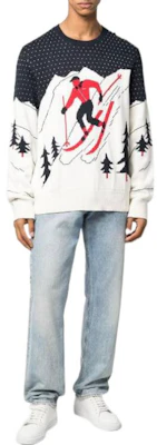 Polo Ralph Lauren FW22 Graphic Knit Pullover Sweater Ivory White 710881009-001 Lookbook Polo Ralph Lauren FW22 Graphic Knit Pullover Sweater Ivory White 710881009-001