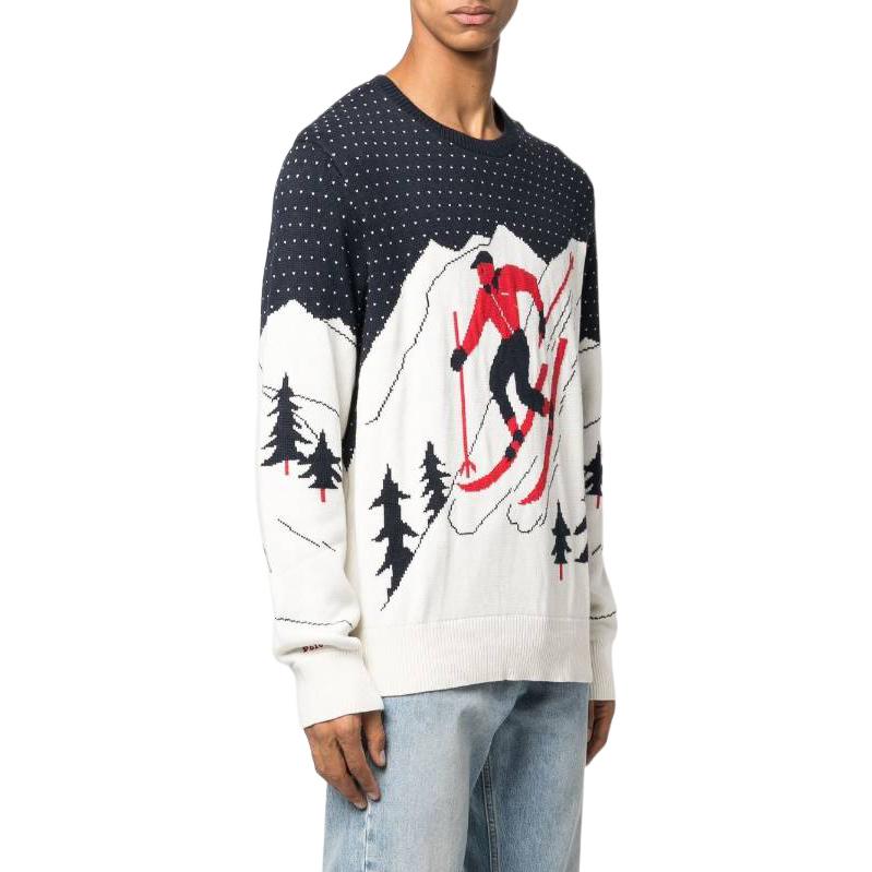 Polo Ralph Lauren FW22 Graphic Knit Pullover Sweater Ivory White 710881009-001 圖 5