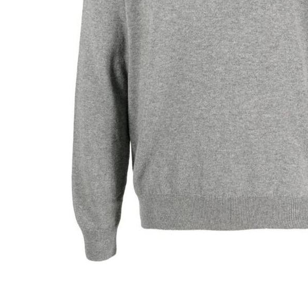 Details for Polo Ralph Lauren FW22 Gray Crewneck Sweater with Logo Embroidery for Men. 710876714-007