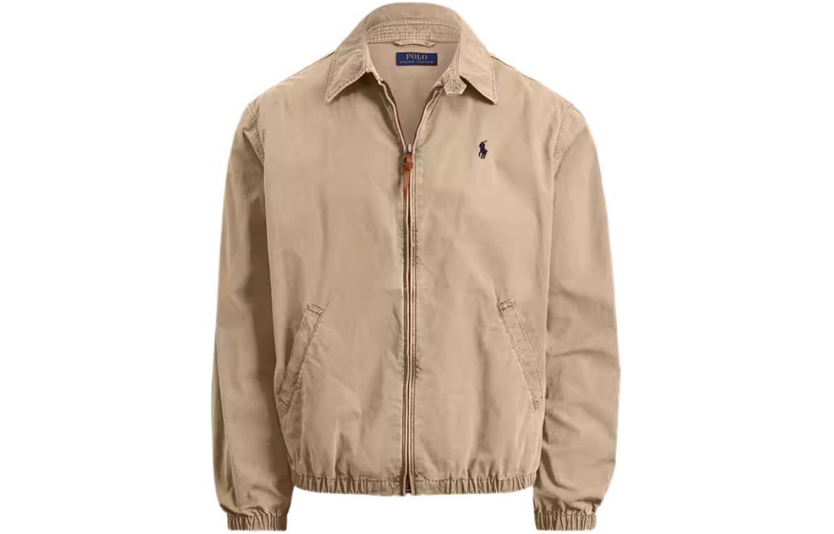 Polo Ralph Lauren FW22 Logo Print Collared Long Sleeve Jacket Brown for Men. MNPOOTW16020137-260 圖 2