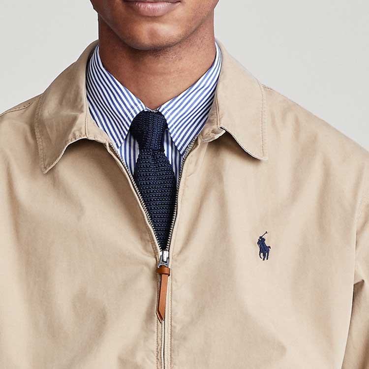 Polo Ralph Lauren FW22 Logo Print Collared Long Sleeve Jacket Brown for Men. MNPOOTW16020137-260 圖 6