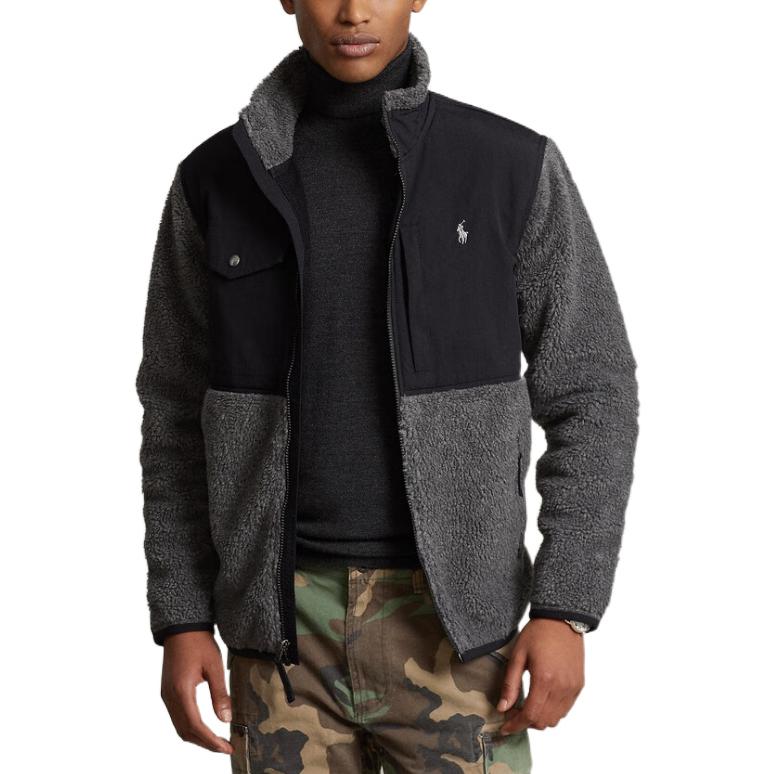 Polo Ralph Lauren FW22 Logo Print Stand Collar Zip Jacket Black - MNPOKNI16822287-020 圖 4