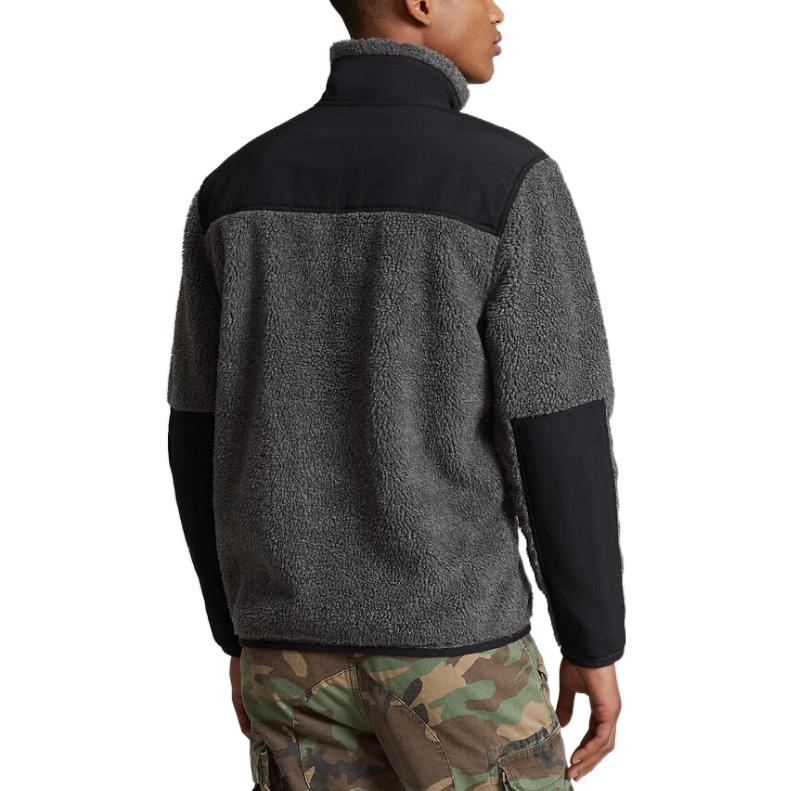 Polo Ralph Lauren FW22 Logo Print Stand Collar Zip Jacket Black - MNPOKNI16822287-020 圖 5