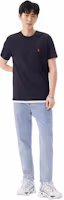 Shop Polo Ralph Lauren FW22 Camiseta Negra Hombre con Logo Bordado Sólido. 710707095-002