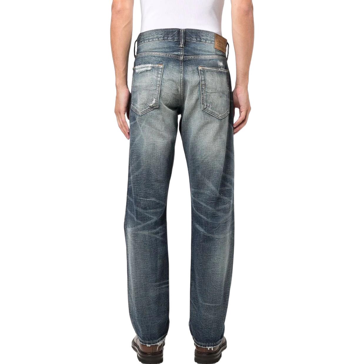 Purchase Polo Ralph Lauren FW22 中腰直筒刷破牛仔褲 藍色 710833143-001