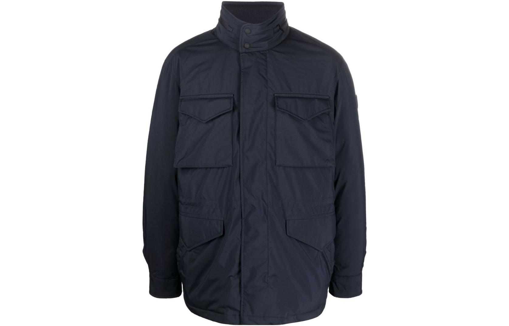 Polo Ralph Lauren FW22 Multi-Pocket Solid Stand Collar Jacket Navy Men. 710876145-001