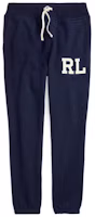 Polo Ralph Lauren FW22 Navy Blue Solid Letter Patch Knit Jogger Pants MNPOPNT1BQ20259-410 Polo Ralph Lauren FW22 Navy Blue Solid Letter Patch Knit Jogger Pants MNPOPNT1BQ20259-410