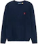 Buy Polo Ralph Lauren FW22 海軍藍織紋羊絨毛衣刺繡標誌款. 710876762-002