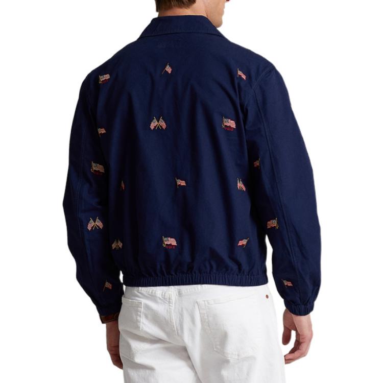 Polo Ralph Lauren FW22 Navy Flag Embroidered Zip Polo Jacket MNPOOTW16020877-410 圖 4