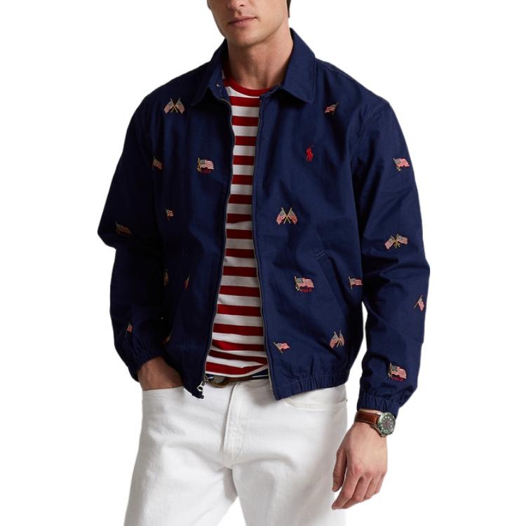 Polo Ralph Lauren FW22 Navy Flag Embroidered Zip Polo Jacket MNPOOTW16020877-410 圖 5