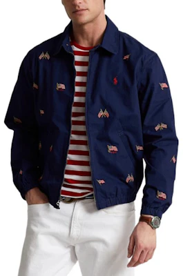 Polo Ralph Lauren FW22 海軍藍刺繡國旗拉鏈Polo外套 MNPOOTW16020877-410 Purchase Polo Ralph Lauren FW22 海軍藍刺繡國旗拉鏈Polo外套 MNPOOTW16020877-410