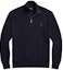 Order Polo Ralph Lauren FW22 Sweater Half-Zip Navy dengan Logo Pria. MNPOSWE16821109-410