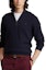 Shop Polo Ralph Lauren FW22 Sweater Half-Zip Navy dengan Logo Pria. MNPOSWE16821109-410