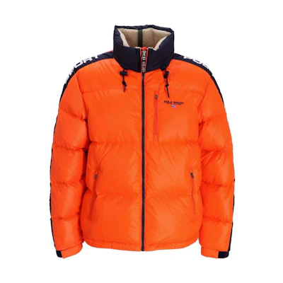Polo Ralph Lauren FW22 Orange Logo Print Zip-Up Solid Jacket 710880728-001