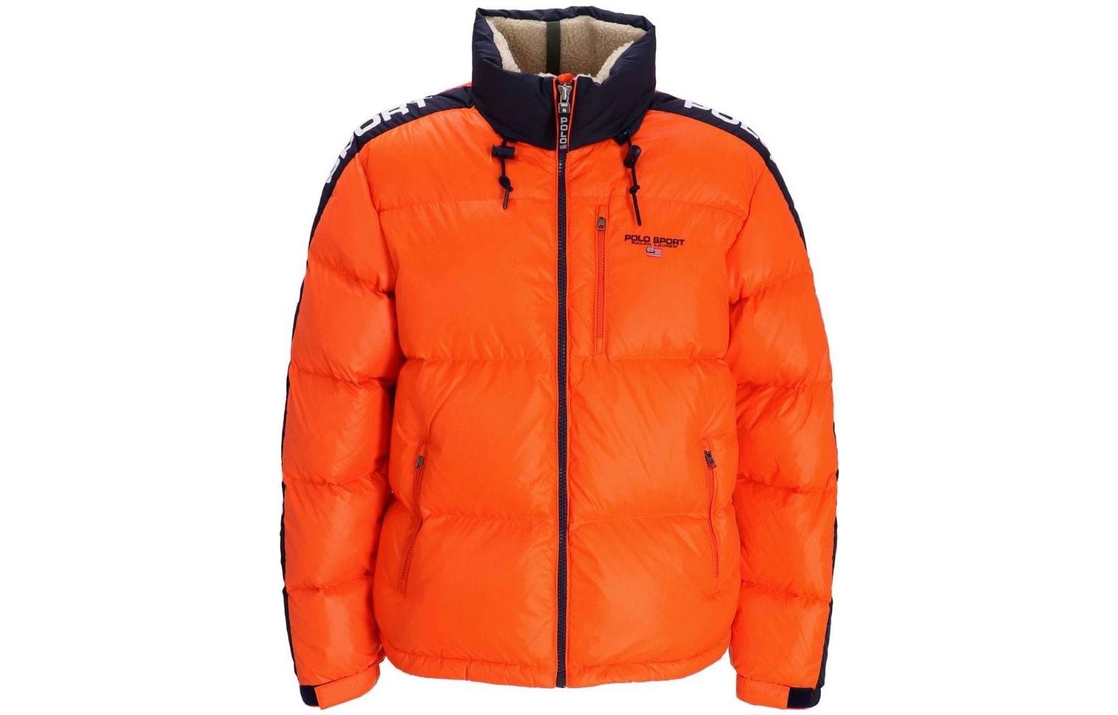 Polo Ralph Lauren FW22 Orange Logo Print Zip-Up Solid Jacket 710880728-001 圖 2