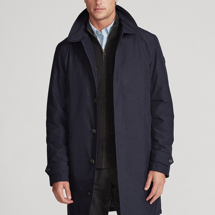 Shop Chaqueta Azul Marino de Manga Larga Plegable Polo Ralph Lauren FW22 710818800-001