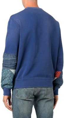 Polo Ralph Lauren FW22 Patchwork Crewneck Long Sleeve Polo Shirt Blue Men’s. 710870247-001 Shop Polo Ralph Lauren FW22 Patchwork Crewneck Long Sleeve Polo Shirt Blue Men’s. 710870247-001