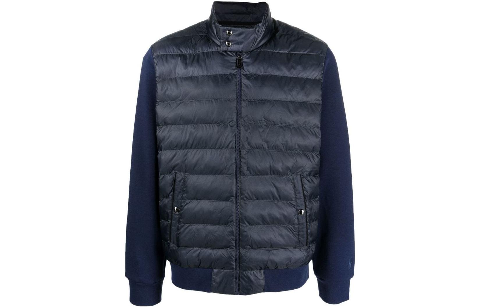 Polo Ralph Lauren FW22 Patchwork Zip-Up Jacket Navy Blue 710882235001