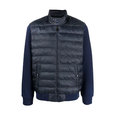 Polo Ralph Lauren FW22 Patchwork Zip-Up Jacket Navy Blue 710882235001