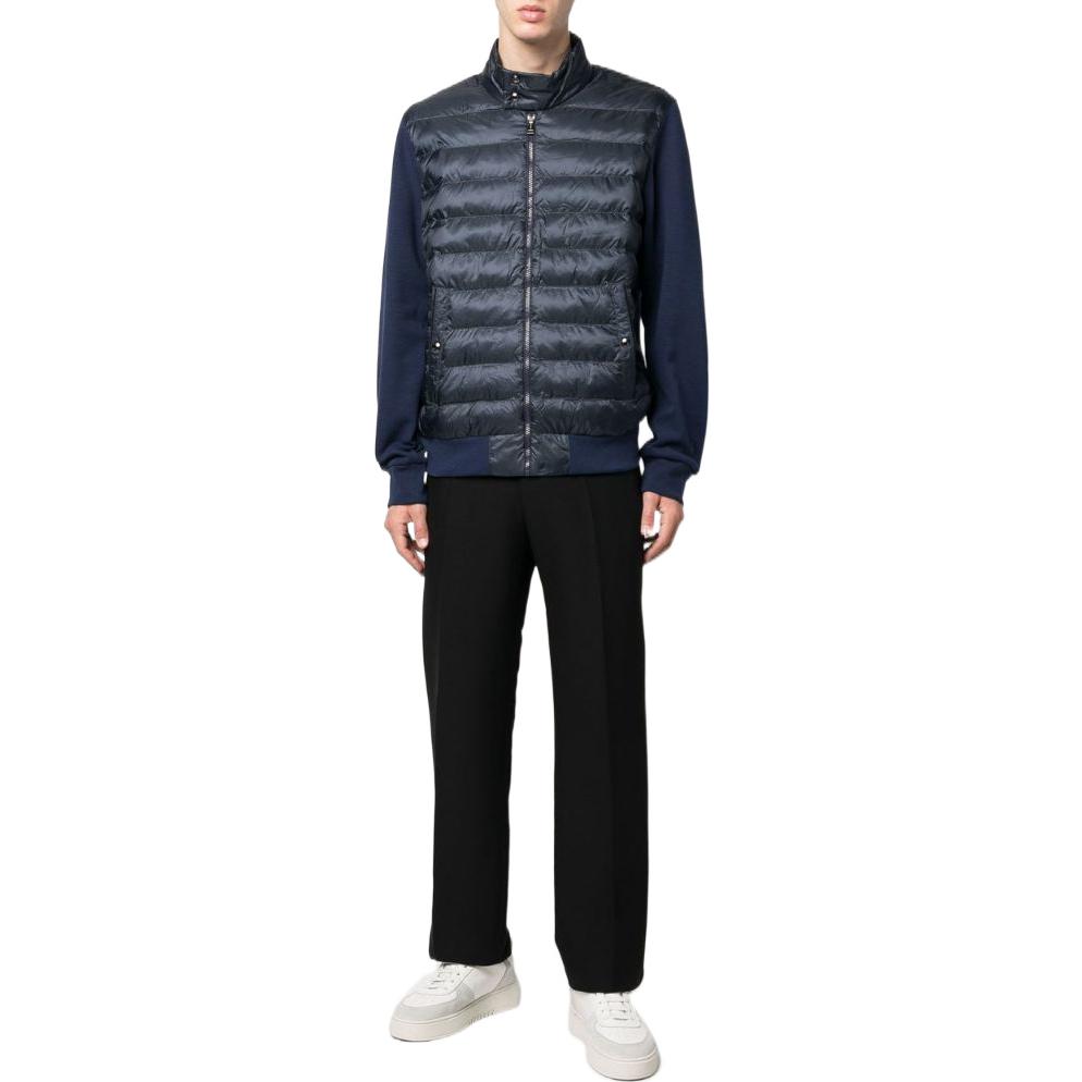 Lookbook Polo Ralph Lauren FW22 拼布拉鍊外套 深藍色 710882235001