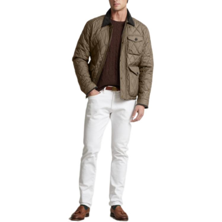 Lookbook Chaqueta Acolchada Polo Ralph Lauren FW22 con Logo Marrón Ropa Exterior Hombre. MNPOOTW16020956-201