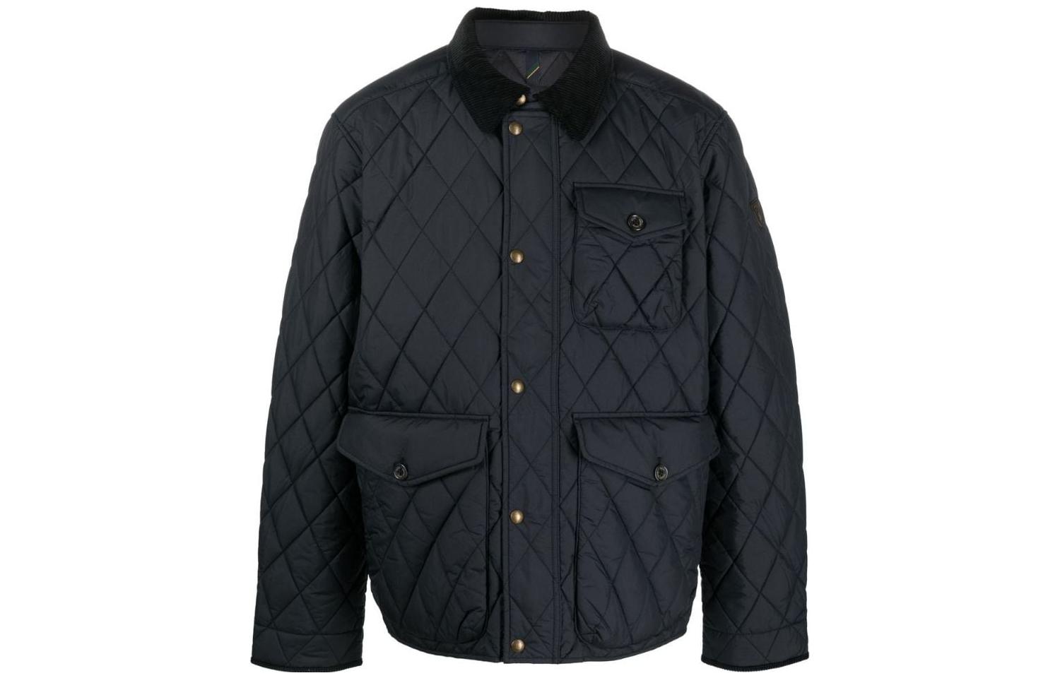 Polo Ralph Lauren FW22 Quilted Slim Fit Casual Jacket Black  Long Sleeve 710847071002