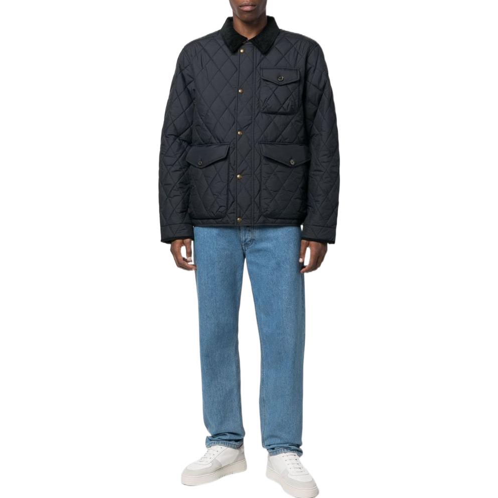 Lookbook Polo Ralph Lauren FW22黑色修身菱格纹长袖休闲夹克 710847071002