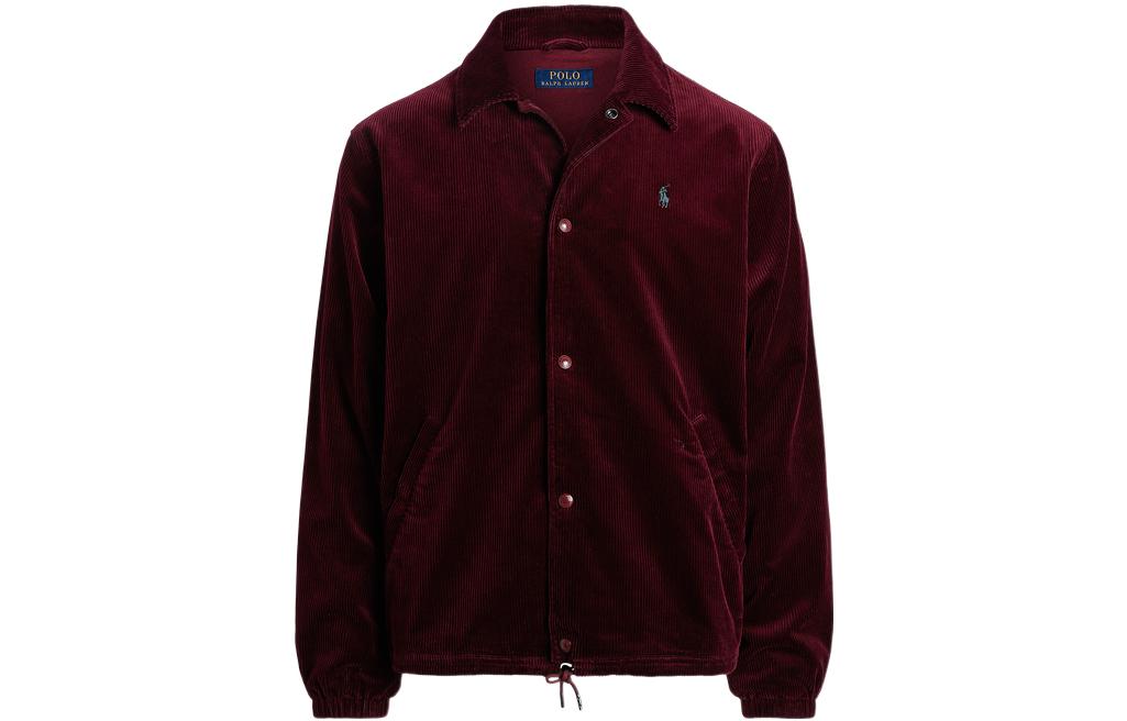 Polo Ralph Lauren FW22 Red Solid Single-Breasted Bomber Jacket for Men. MNPOOTW16020903-600