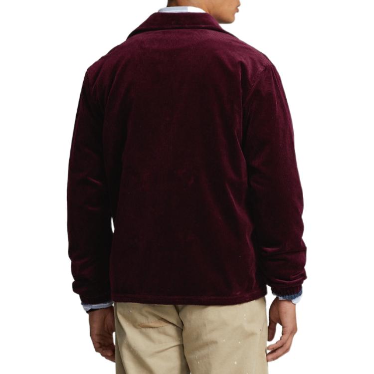 Polo Ralph Lauren FW22 Red Solid Single-Breasted Bomber Jacket for Men. MNPOOTW16020903-600 圖 5