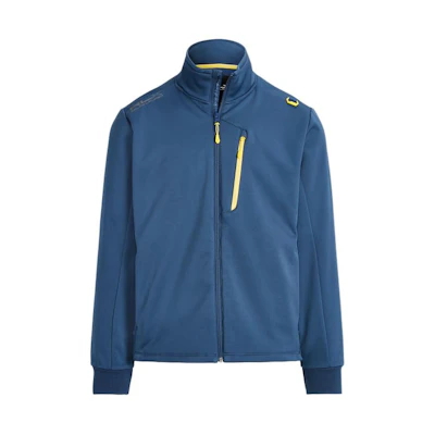 Polo Ralph Lauren FW22 RLX Blue Zip-Up Jacket with Stand Collar MNRXKNI16820022-400