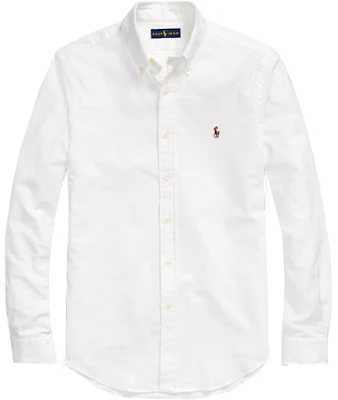 Polo Ralph Lauren FW22 修身白色長袖襯衫 刺繡Logo款式 MNPOWOV16820207-100 Order Polo Ralph Lauren FW22 修身白色長袖襯衫 刺繡Logo款式 MNPOWOV16820207-100