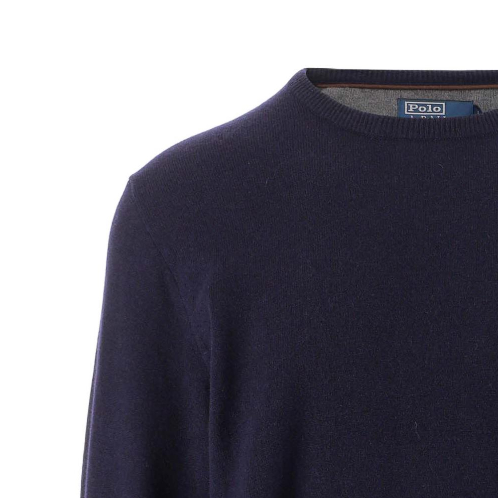 Polo Ralph Lauren FW22 Slim Fit Crewneck Embroidered Sweater Blue  Pullover 710876714-001 圖 6