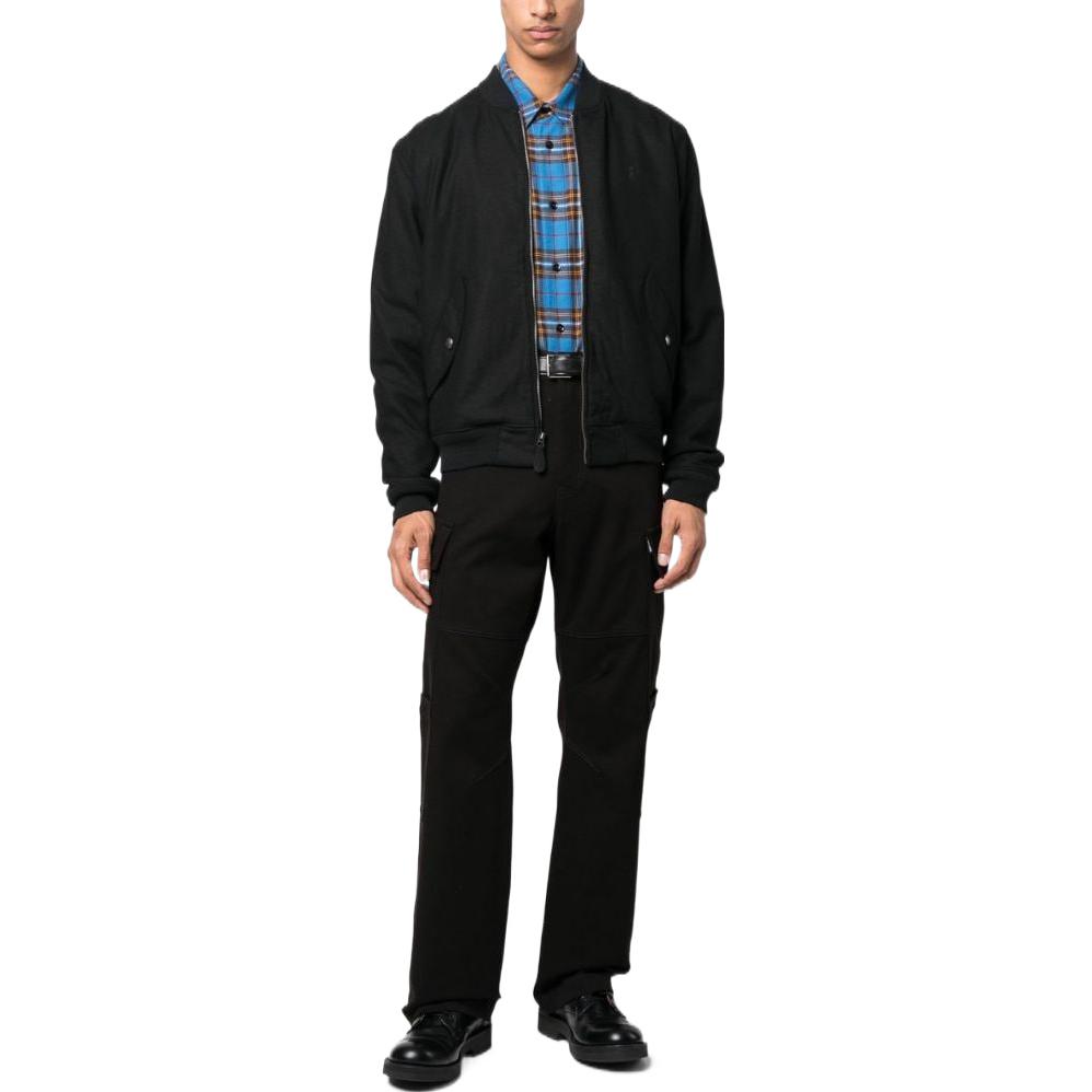 Lookbook 폴로 랄프로렌 FW22 블랙 남성 자수 포니 봄버 재킷 710876151-002