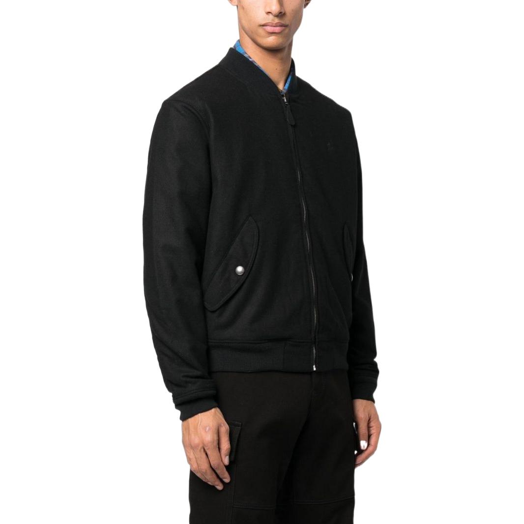 Purchase 폴로 랄프로렌 FW22 블랙 남성 자수 포니 봄버 재킷 710876151-002