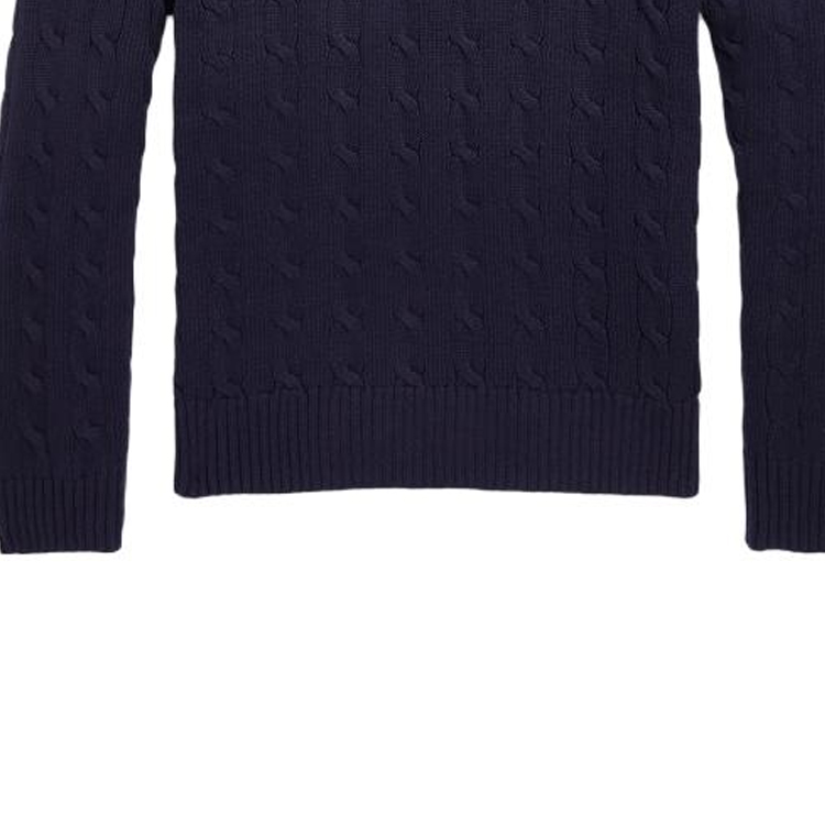 Polo Ralph Lauren FW22 Solid Cable Knit Hoodie Blue  Sweater. MNPOSWE16821101-400 圖 7