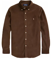 Polo Ralph Lauren FW22 Solid Corduroy Long Sleeve Shirt Deep Brown. 16822544-200 Polo Ralph Lauren FW22 Solid Corduroy Long Sleeve Shirt Deep Brown. 16822544-200