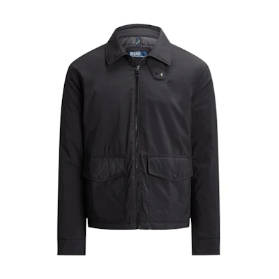 Polo Ralph Lauren FW22 Solid Embroidered Collared Long Sleeve Jacket Black Men MNPOOTW16020920